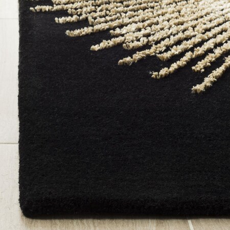 Safavieh Soho 6 ft. Square Area Rug Black & Beige SOH655Z-6SQ